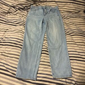 American Eagle Super Hi-rise straight leg jeans
